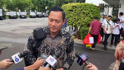 Momen AHY Hadiri Sidang Kabinet Paripurna, Bawa Ransel Hitam hingga Botol Minum