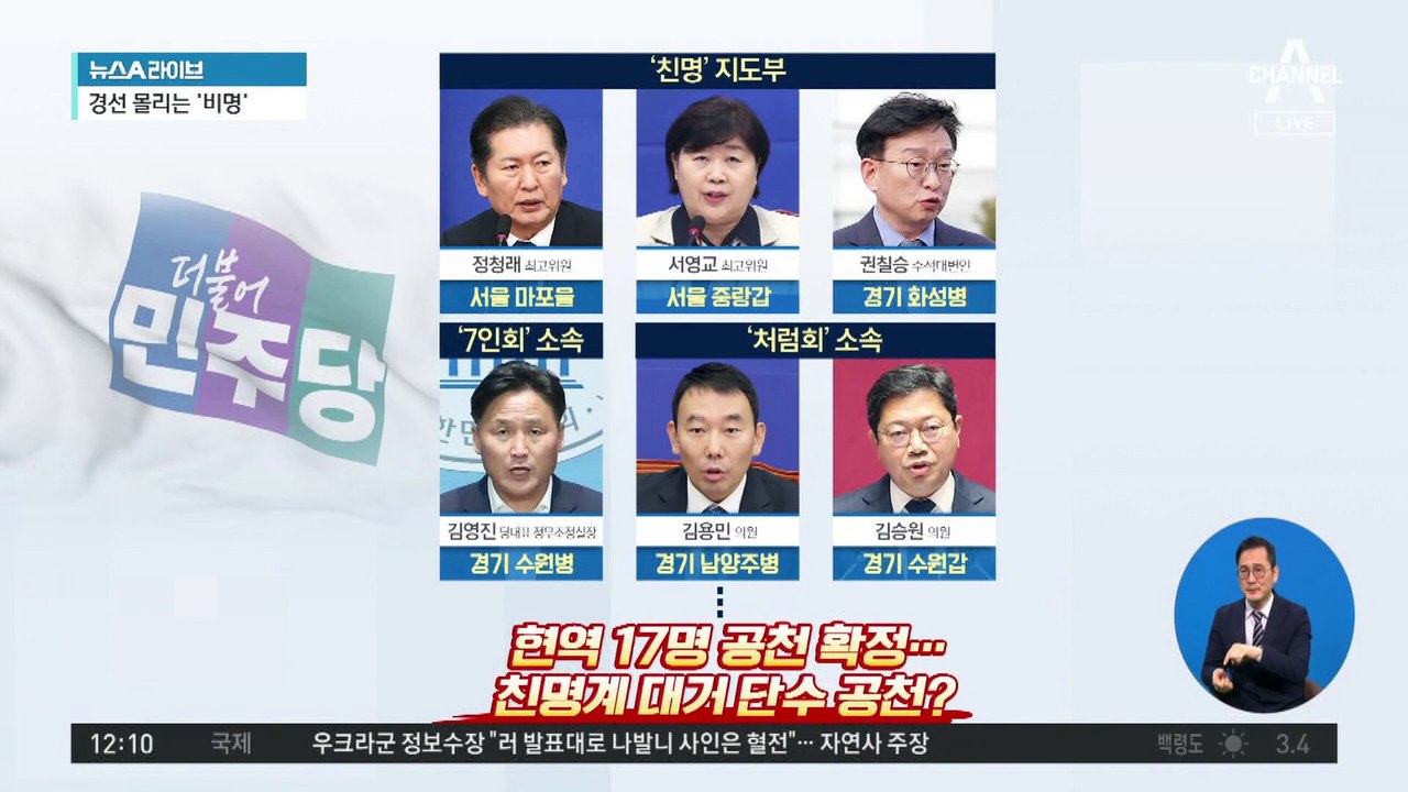 ‘막말 논란’ 친명 현역 의원도 줄줄이 단수공천