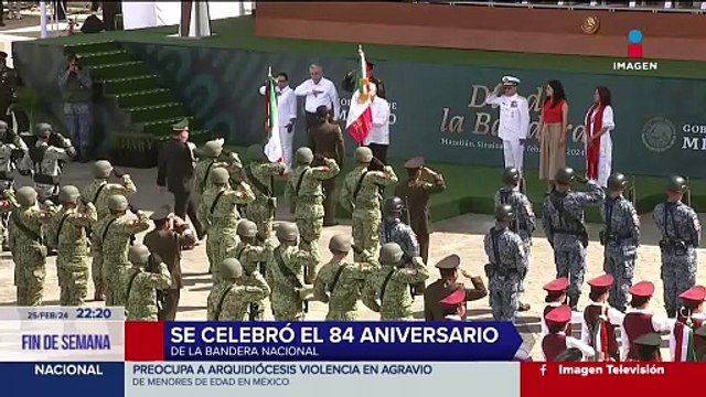 84 aniversario de la bandera de México | Imagen Noticias Fin de Semana