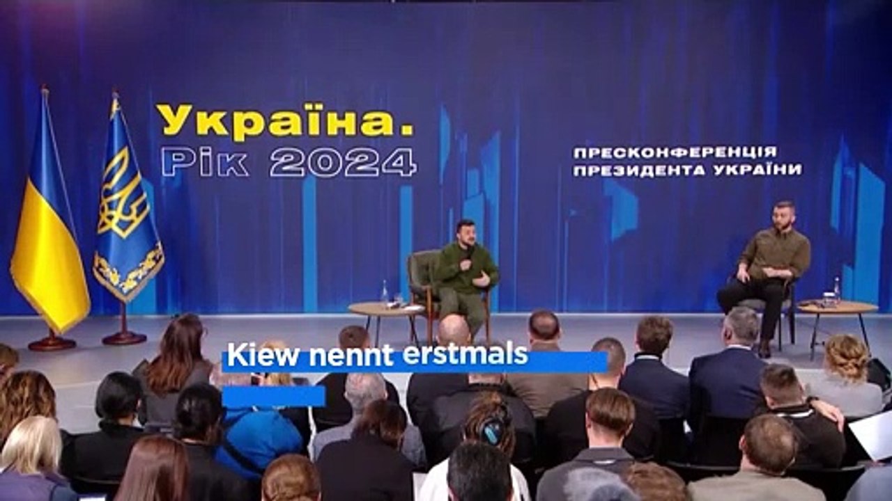 Ukraine-Krieg: Selenskyj spricht von 31.000 getöteten Soldaten