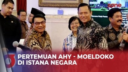 Momen AHY dan Moeldoko Bertemu di Sidang Kabinet Paripurna