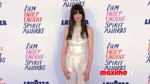 Anne Hathaway 2024 Film Independent Spirit Awards Blue Carpet
