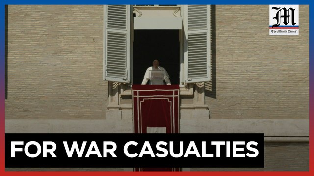 Pope Francis pays tribute to victims of war in Ukraine