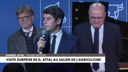 Visite surprise de Gabriel Attal au Salon de l’agriculture