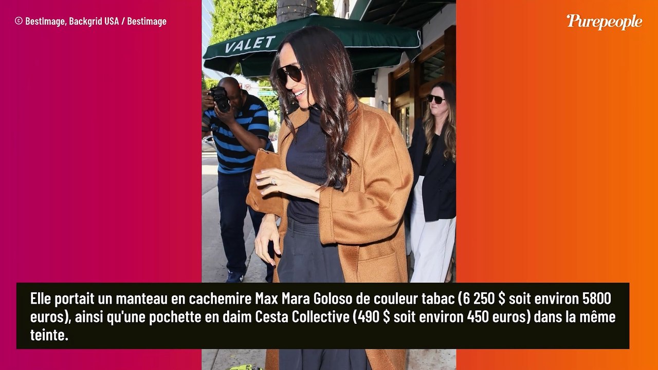 Meghan Markle en ballerines et manteau Max Mara : Son look décontracté vaut près de 7500 euros