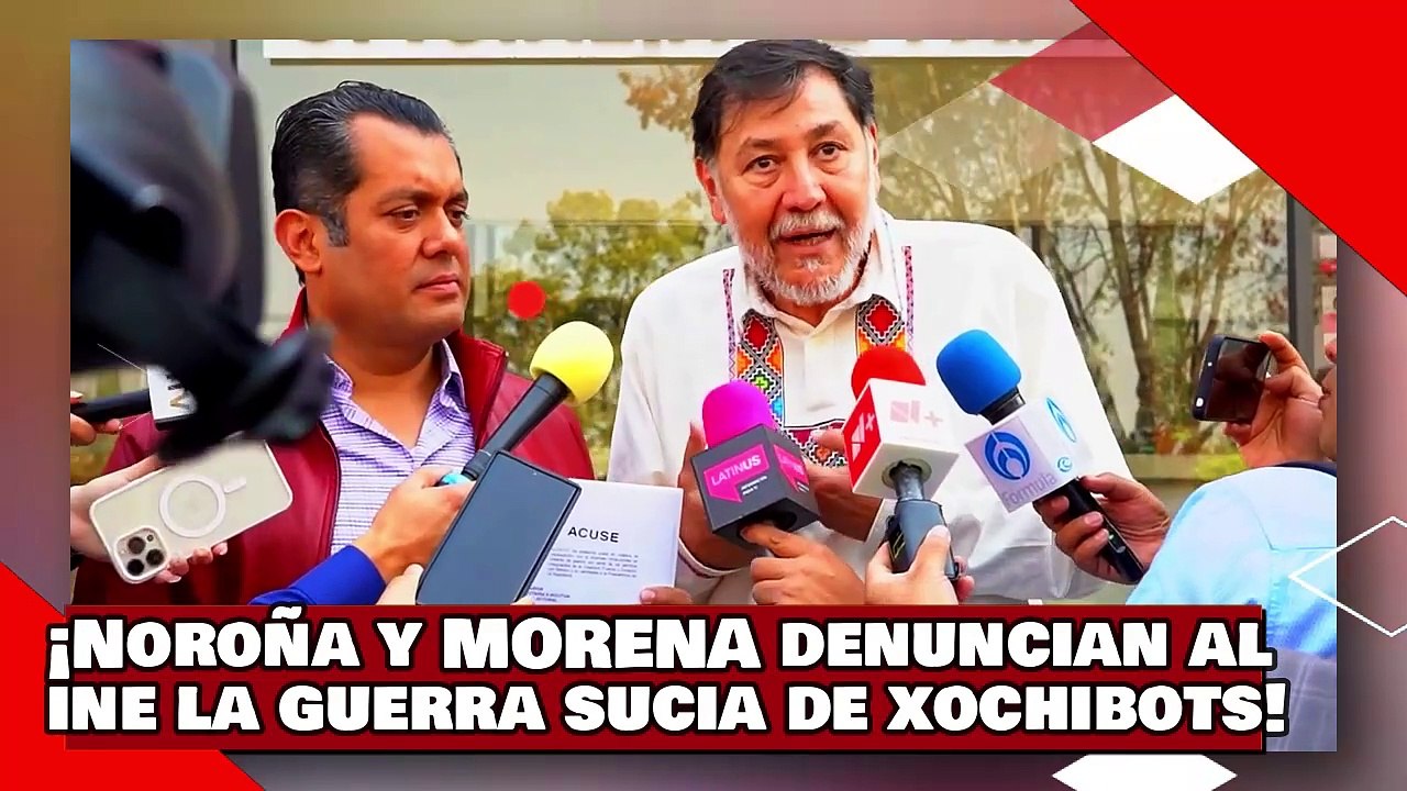 ¡VEAN! ¡Noroña y Gutiérrez Luna denuncian al INE la guerra sucia de xochibots vs. AMLO y Claudia!