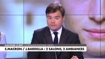 L'édito de Gauthier Le Bret : «Emmanuel Macron/Jordan Bardella : 2 salons, 2 ambiances»