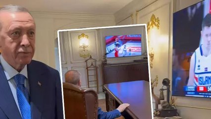 Cumhurbaşkanı Erdoğan, 12 Dev Adam’ın zaferini izledi