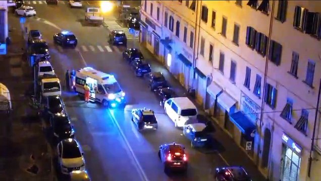 Rissa in centro, l'intervento dei carabinieri. L'uomo colpito portato in ospedale