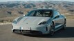 The new Porsche Taycan in Shade Green Metallic Design Preview