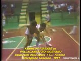 Basket Kennedy Firenze Vs. Pallacanestro Vigevano  1981 Teleregione
