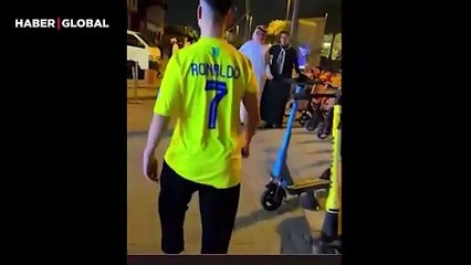 Suudi Arabistan'da Ronaldo'ya benzeyen adama büyük ilgi