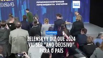 Zelenskyy diz que 2024 vai ser 