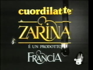 Pubblicità/Bumper anno 1994 Canale 5 - Mozzarella Cuordilatte Zarina Francia