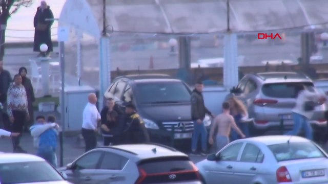 Silivri'de iki grup arasında tekme tokat kavga kamerada