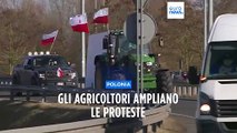 Polonia, si ampliano le proteste degli agricoltori: occupata l'autostrada che porta in Germania