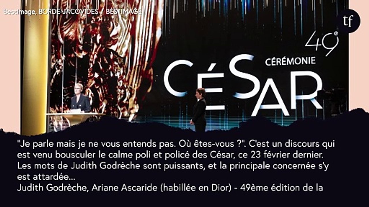 "C'était très angoissant" : Judith Godrèche revient sur son poignant discours des César