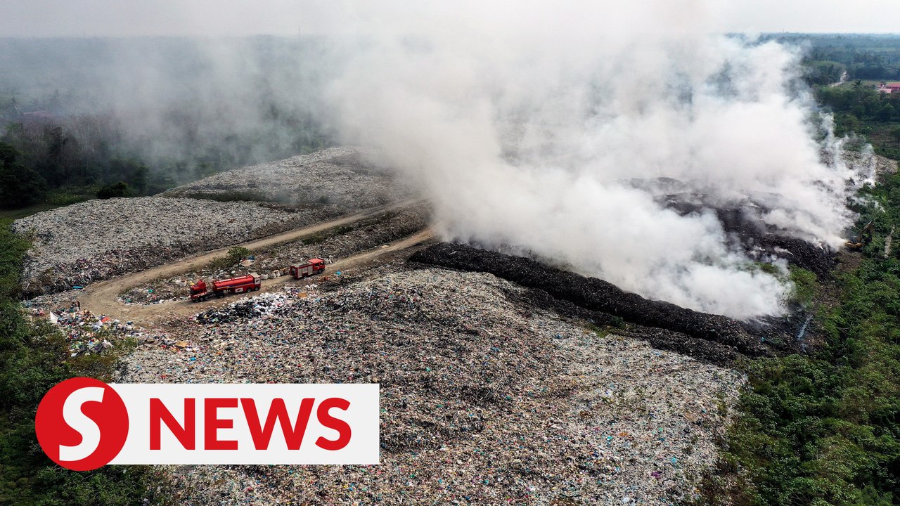 Firefighters still combating Kelantan landfill fire