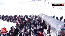 Erciyes, hafta sonu 125 bin turist ağırladı