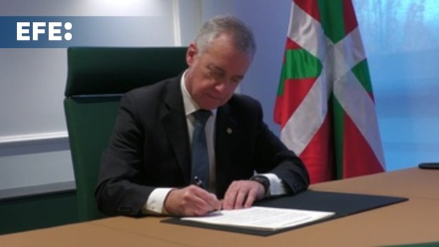 Urkullu firma el decreto que disuelve el Parlamento y convoca elecciones el 21 de abril