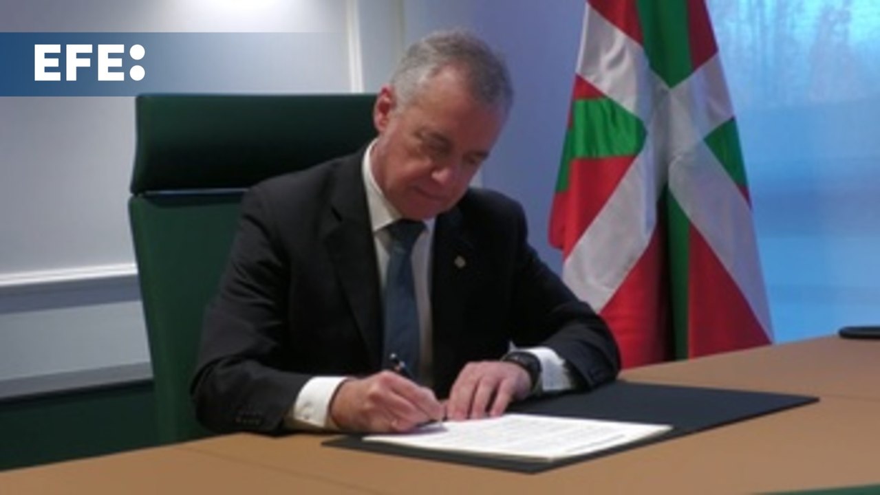 Urkullu firma el decreto que disuelve el Parlamento y convoca elecciones el 21 de abril