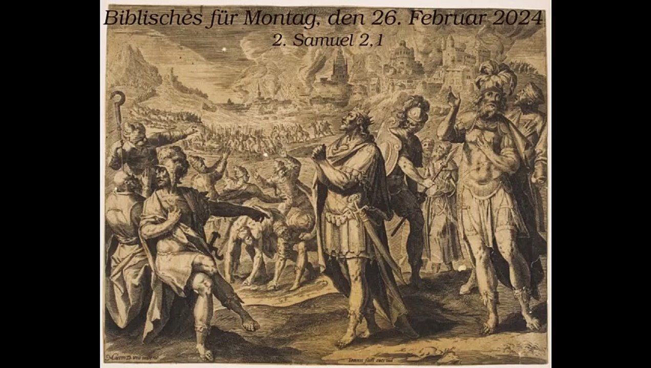 Biblisches für Montag, den 26. Februar 2024