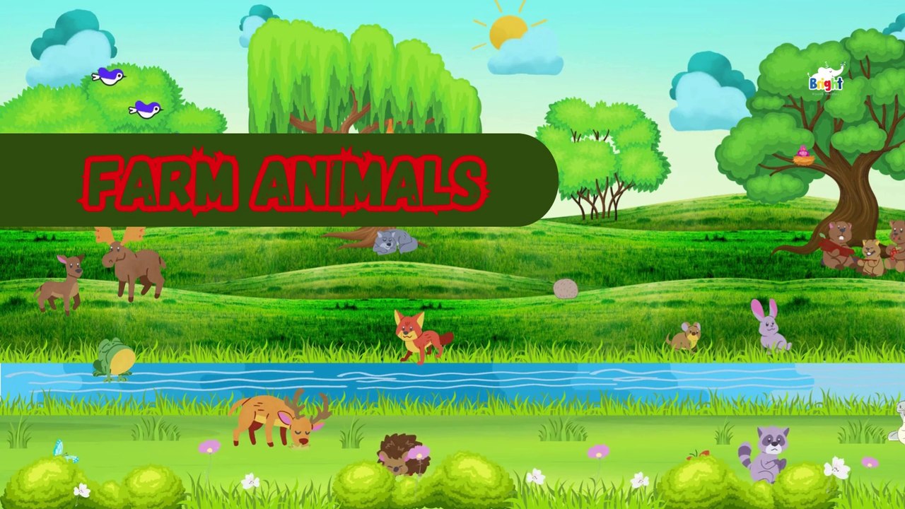 Farm Animals | Learn farm animals names in English | Kids vocabulary | English Educational Video