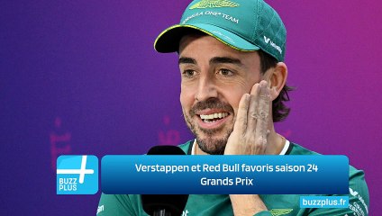 Verstappen et Red Bull favoris saison 24 Grands Prix