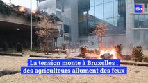 La tension monte à Bruxelles lors de la manifestation des agriculteurs ce 26 février
