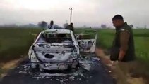 Video: कार के अंदर जल कर खाक हुआ व्यक्ति, वीडियो आया सामने