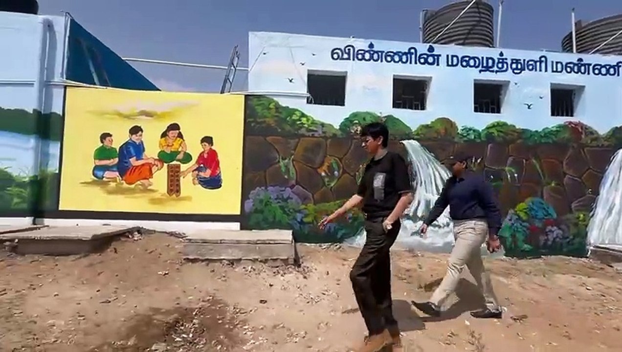 VIDEO: वॉल पेंटिंग के जरिए सफाई संदेश: चेन्नई म...