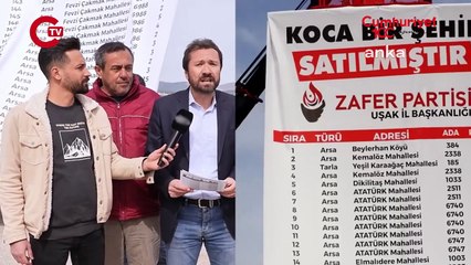 Zafer Partisi'nden dev pankart: Koca bir şehir satılmıştır