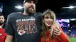 Travis Kelce hands gifts to Taylor Swift fans at her Oz show