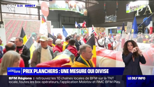 Salon de l'agriculture: une manifestation de producteurs laitiers en cours pour demander un prix plancher européen