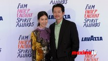 Steven Yeun 2024 Film Independent Spirit Awards Blue Carpet