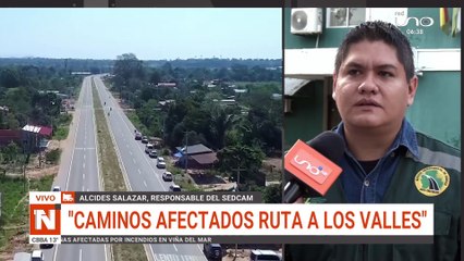 Reporte de caminos en Santa cruz, afectación en Vallegrande