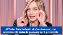 Al Teatro Sala Umberto si affronteranno i due schieramenti, arriva la proposta per il premierato