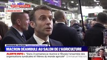 Emmanuel Macron au Salon international de l'agriculture le samedi 24 février 2024.