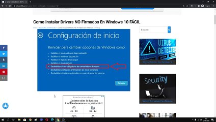 Como INSTALAR Drivers NO FIRMADOS En Windows 10 | FÁCIL y RÁPIDO