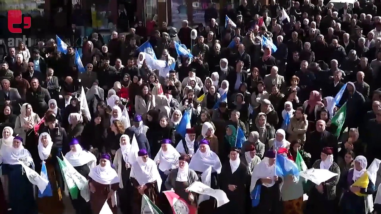 DEM Parti Eş Genel Başkanı Tuncer Bakırhan Mardin Derik'te