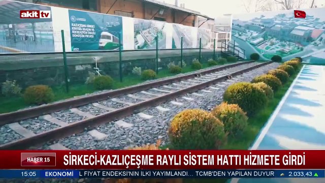 Sirkeci - Kazlıçeşme raylı sistem hattı hizmete girdi