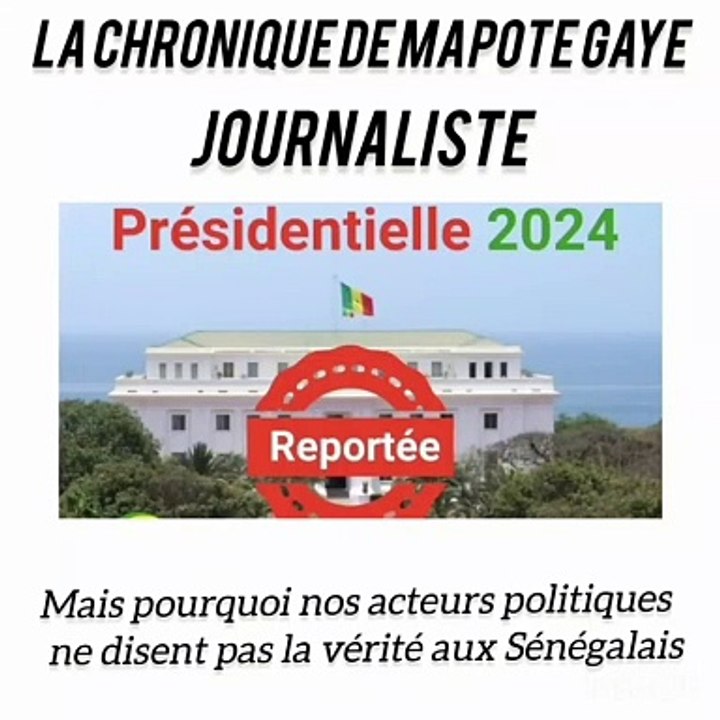 Mais, pourquoi nos acteurs politiques ne disent pas la vérité aux Sénégalais _