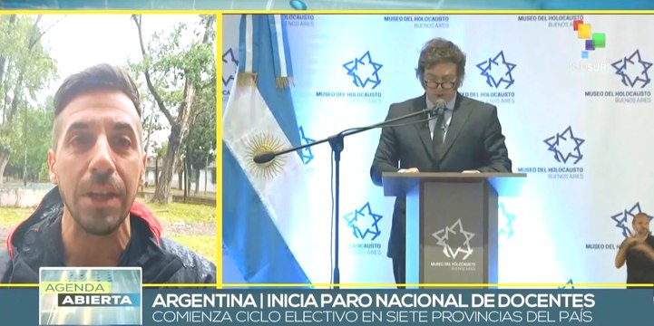 Gremios de docentes argentinos inician paro en rechazo a brutal ajuste gubernamental