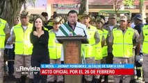 Discurso del alcalde Jhonny Fernández  en el acto protocolar