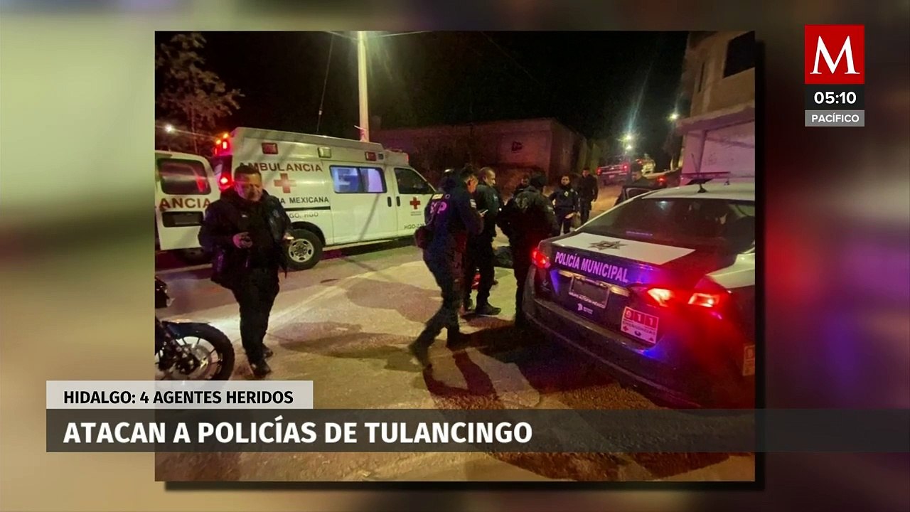 Ataque armado a policías de Tulancingo deja a cuatro elementos heridos y dos detenidos