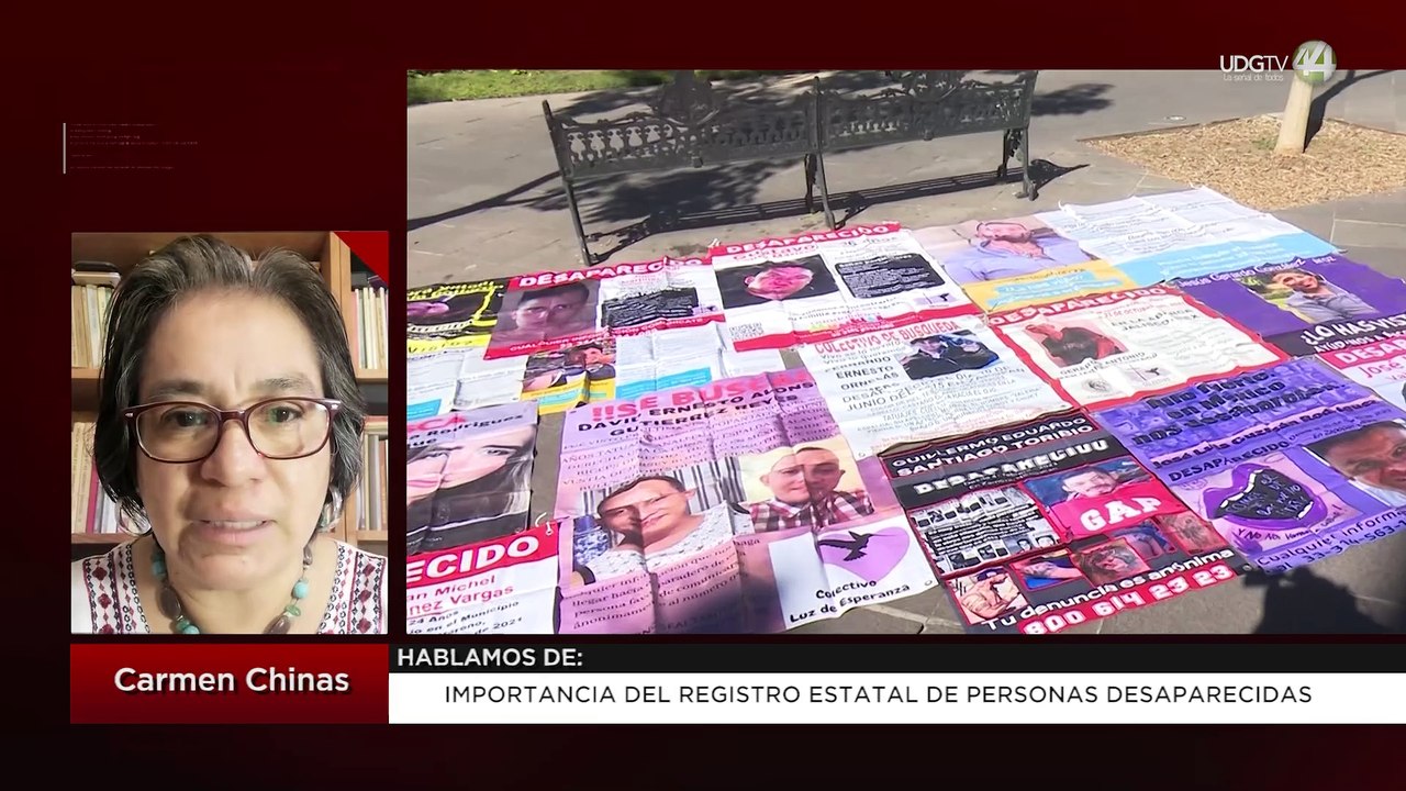 "Importancia del Registro Estatal de Personas Desaparecidas": Carmen Chinas