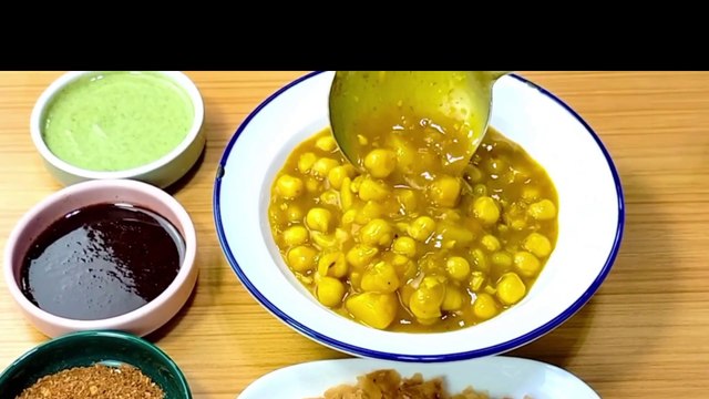 Karachi Famous Kathiwari Chickpeas Original Recipe | Bagged chickpeas Aloo Chana Khaat Recipe