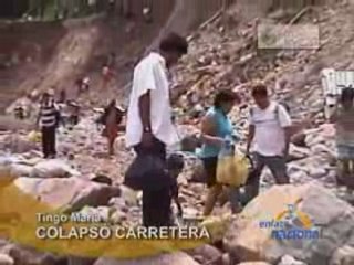 COLAPSÓ CARRETERA - TINGO MARÍA