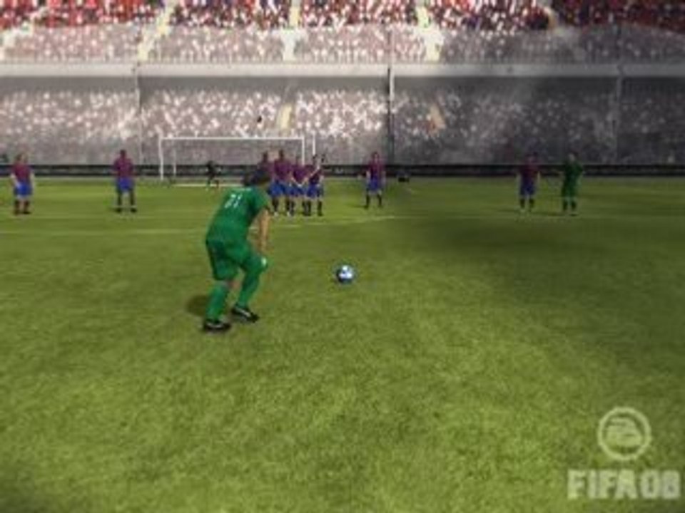 Ronaldinho coup franc lucarne fifa 08