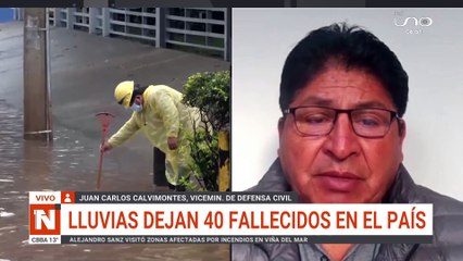 El viceministro de Defensa civil da reporte sobre la sitacion en bolivia tras lluvias